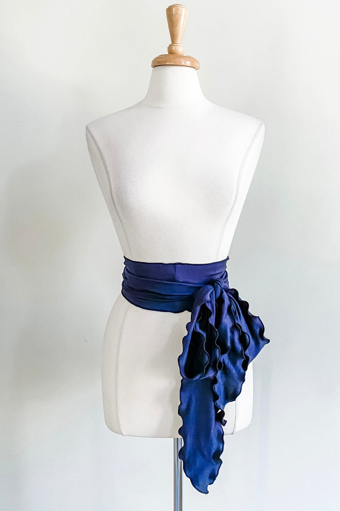 Diane Kroe Sash Belt (Navy) - The Classic Capsule Collection