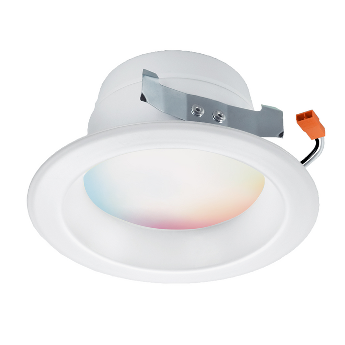 LED Recessed Downlight Satco S11285 Starfish Wi-Fi 4" LED RGBW White Recessed Retrofit Downlight Satco