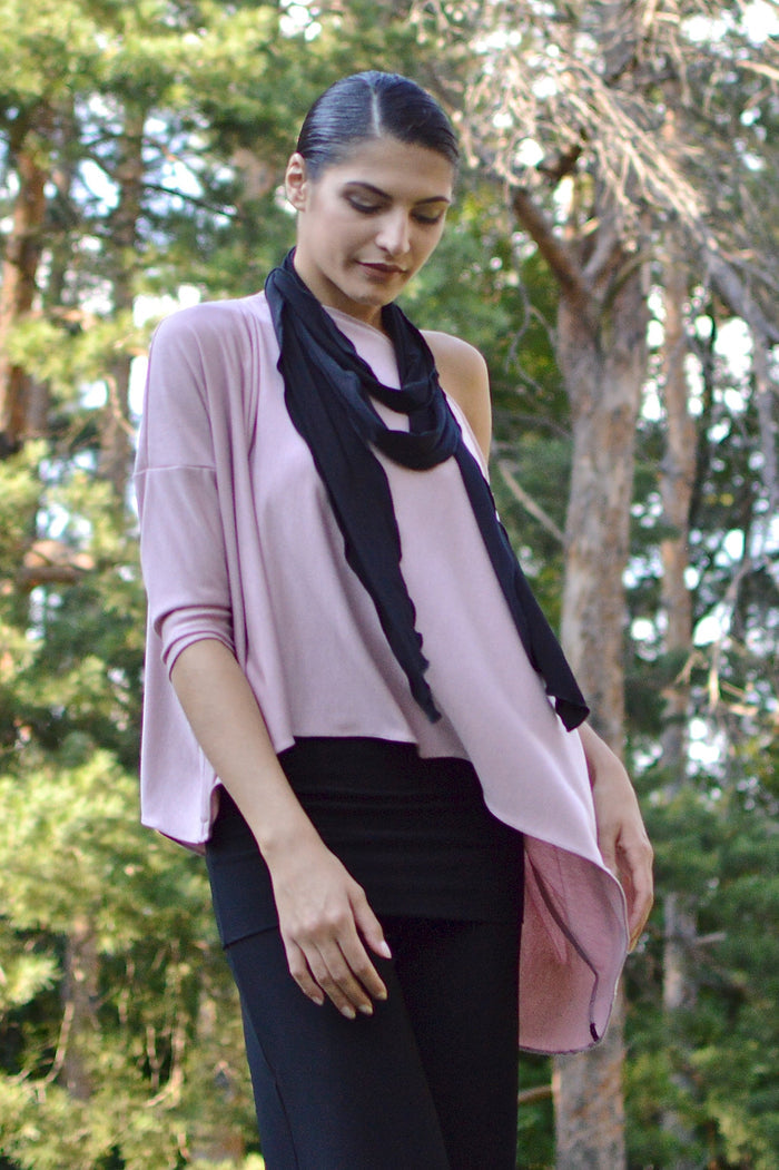 Diane Kroe - Scalloped Versatile Sash Belt (Black)