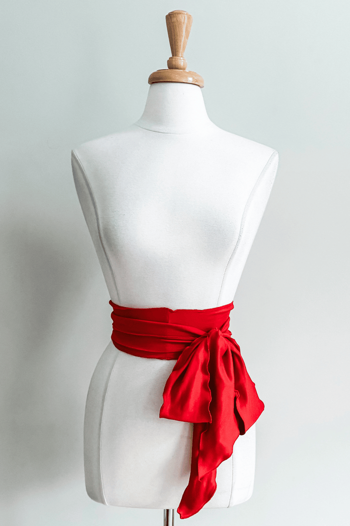 A matching sash for a women's Goddess dress