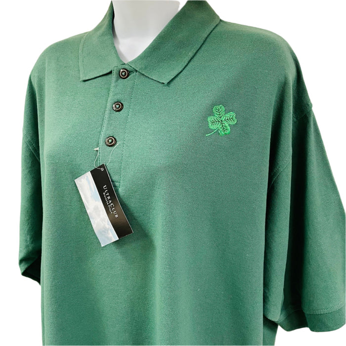 Shamrock on Sage Green Polo