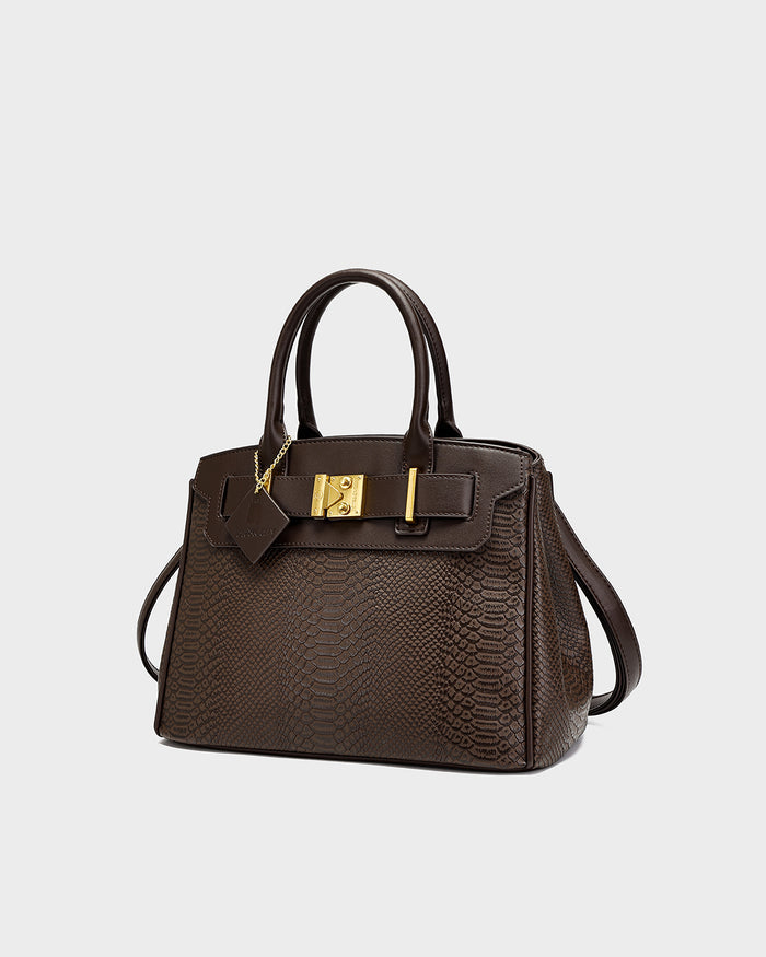Signature Luxury Prosper Tote In Brown