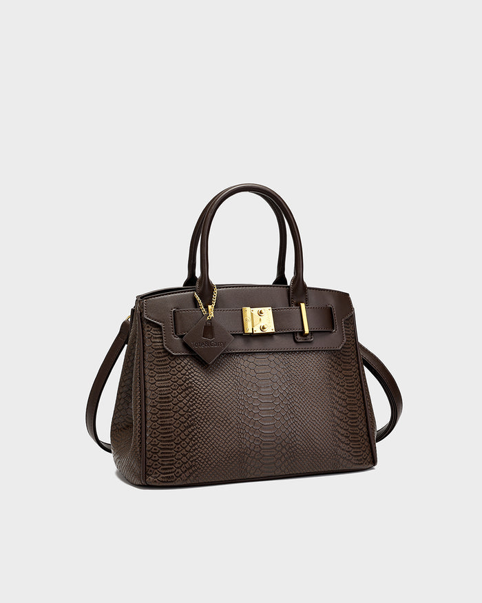 Signature Luxury Prosper Tote In Brown