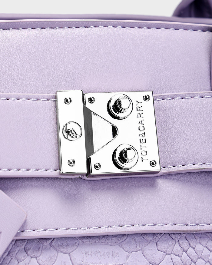 Signature Luxury Prosper Tote In Lavender