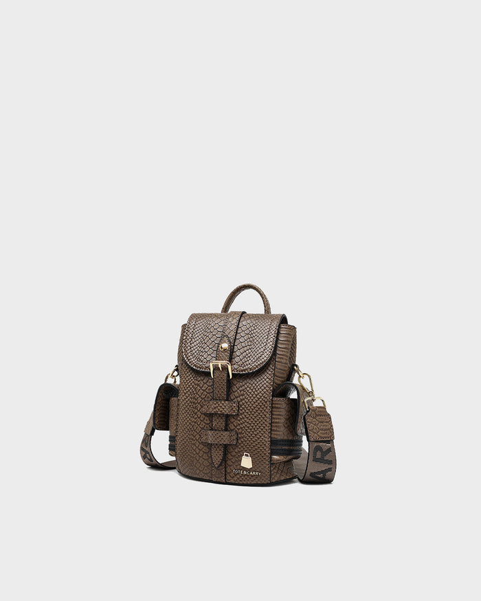 Mini Marvel Messenger Bag in Brown