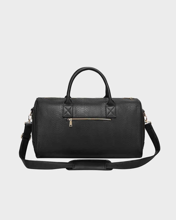 Signature Weekender Duffle Bag in Black