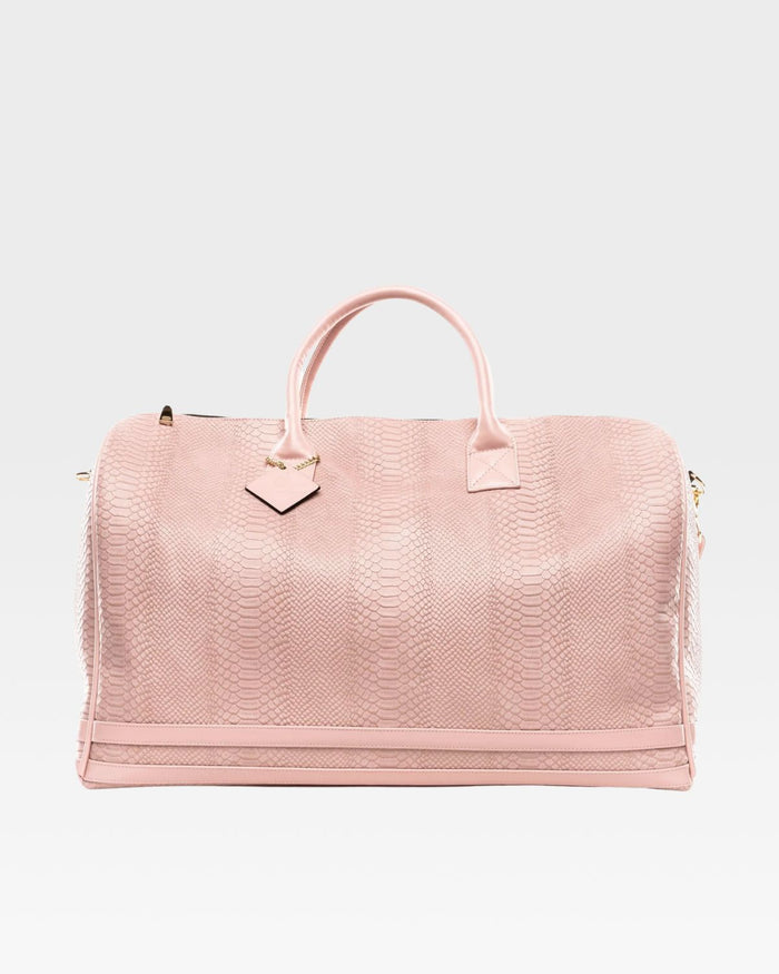Signature Weekender Duffle Bag in Pink