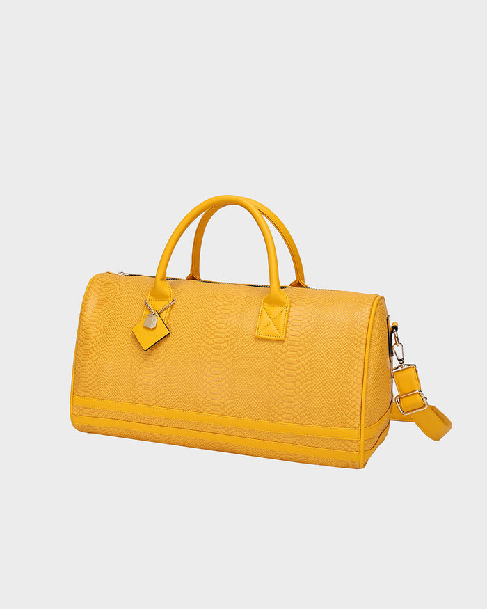 Signature Weekender Duffle Bag in Sunflower Yellow