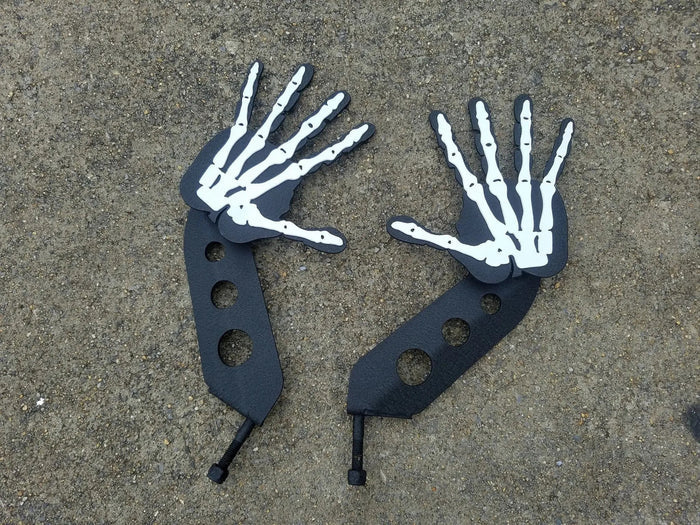 Skeleton Wave Mirror/Brackets PPE Offroad