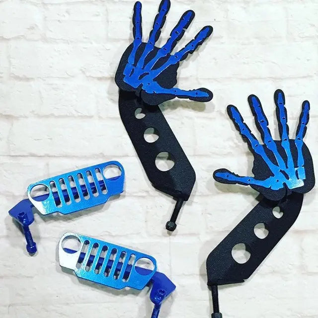 Skeleton Wave Mirror/Brackets PPE Offroad