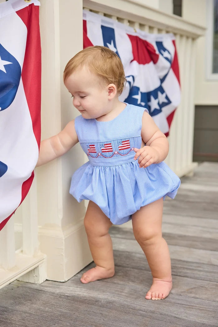 Smocked Apron Bubble - Flags