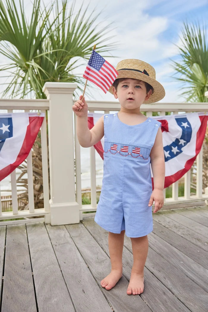 Smocked Shortall - Flags
