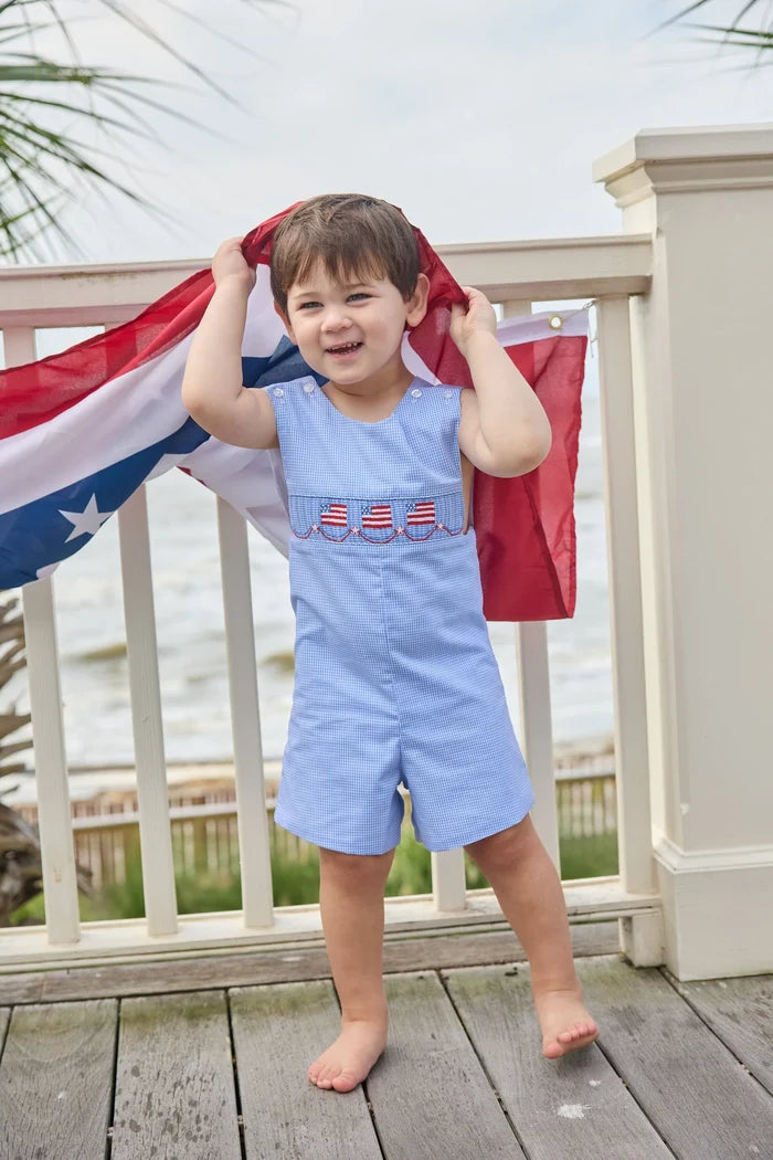 Smocked Shortall - Flags