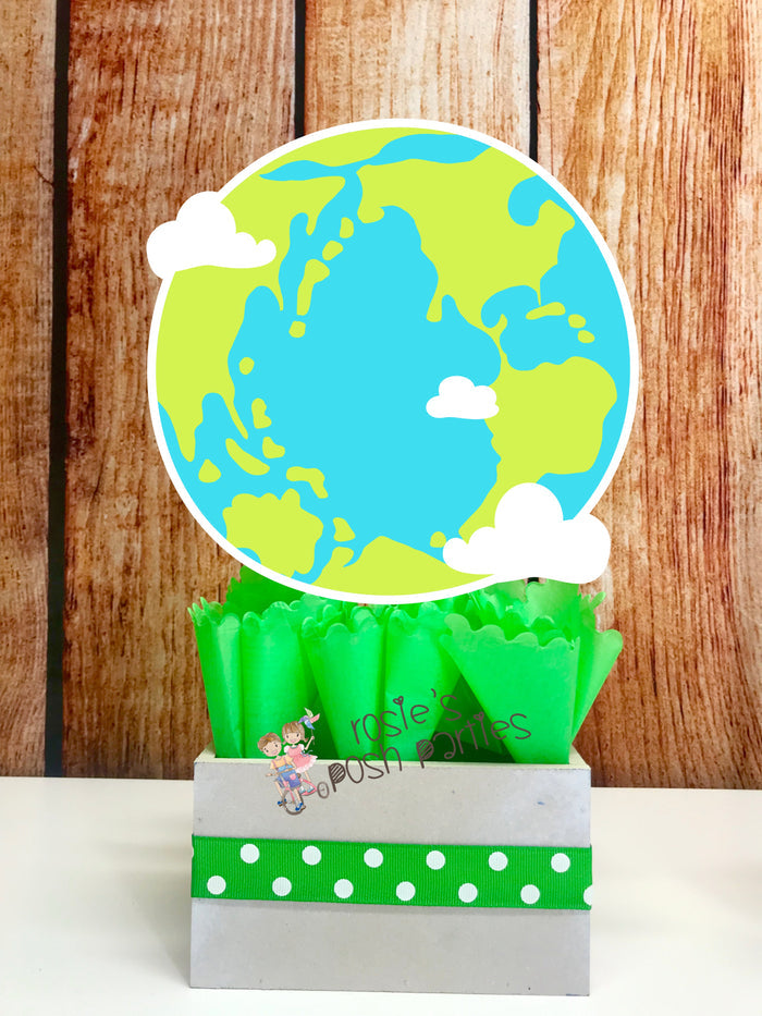 Solar System Outer Space Theme Girl Birthday Party Centerpiece Decoration SET OF 4