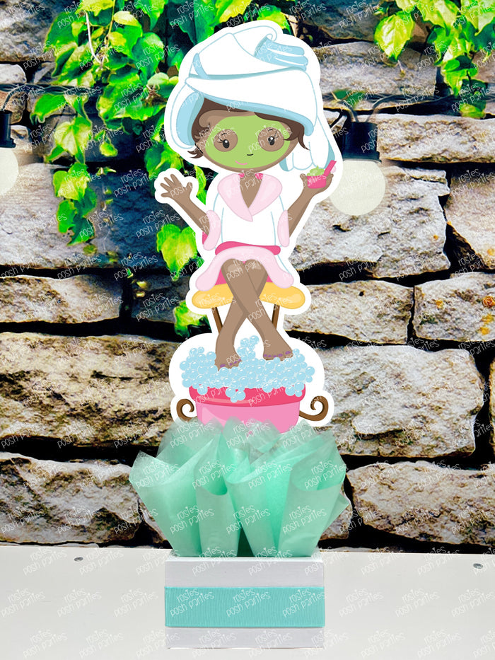 Spa Day Theme | Bridesmaid Party | Bridal Shower Spa Day Party | Table Centerpiece Decoration SET OF 4