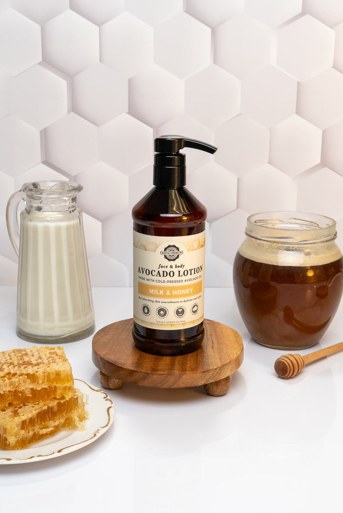 Rustic Strength, Avocado Lotion, 16oz, Plastic, Milk & Honey