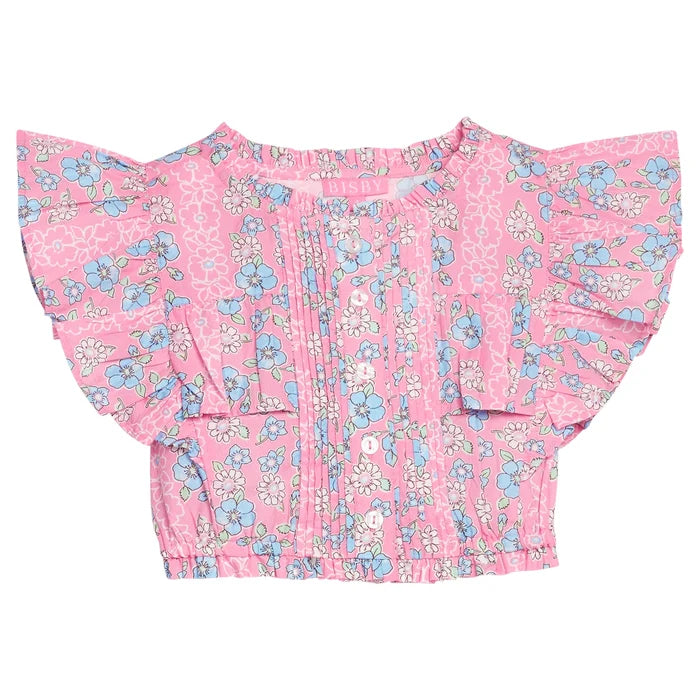 Spring Marguerite Floral Shorts Set