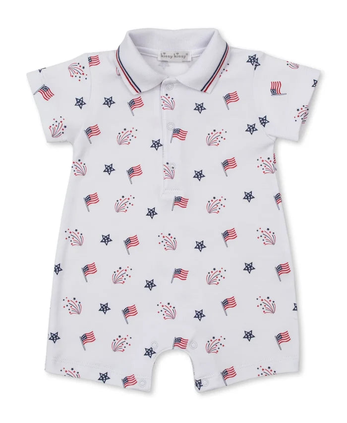 Star-Spangled Freedom Polo Playsuit