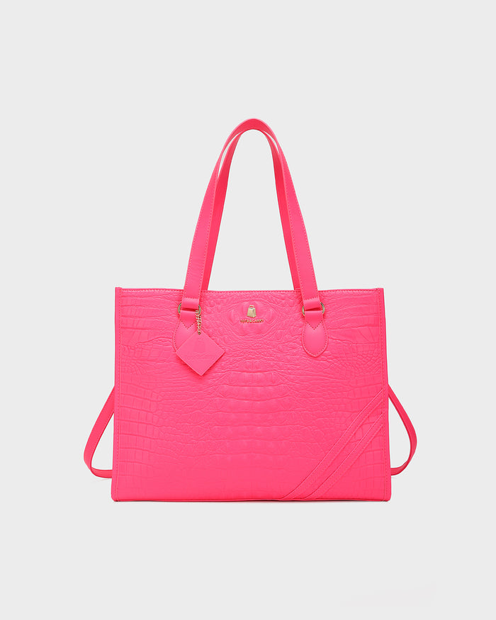 Statement City Bag in Neon Pink
