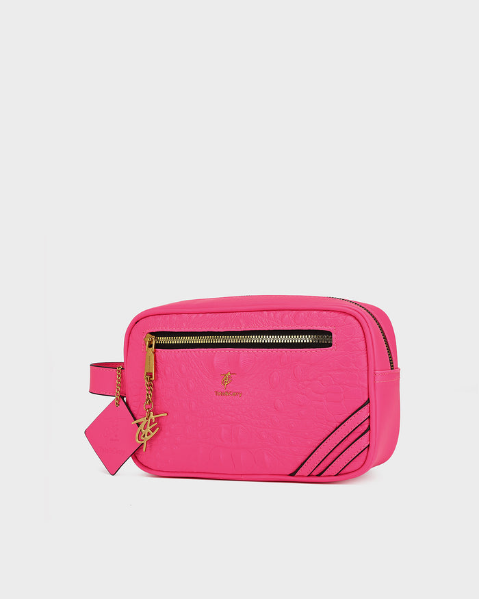 Statement Essential Toiletry Bag in Neon Pink
