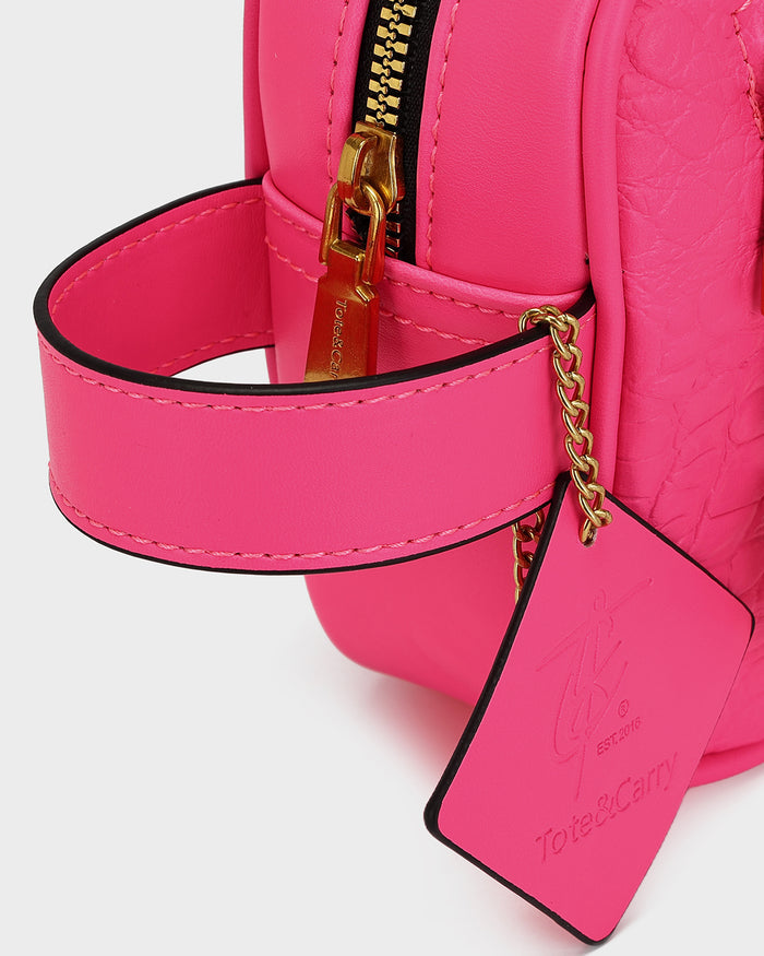 Statement Essential Toiletry Bag in Neon Pink