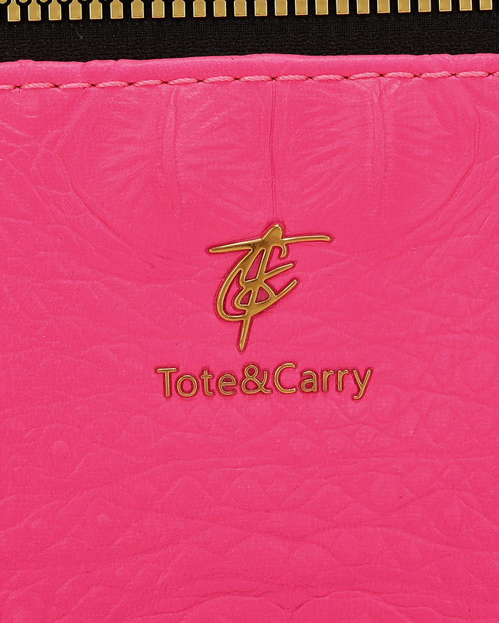 Statement Essential Toiletry Bag in Neon Pink