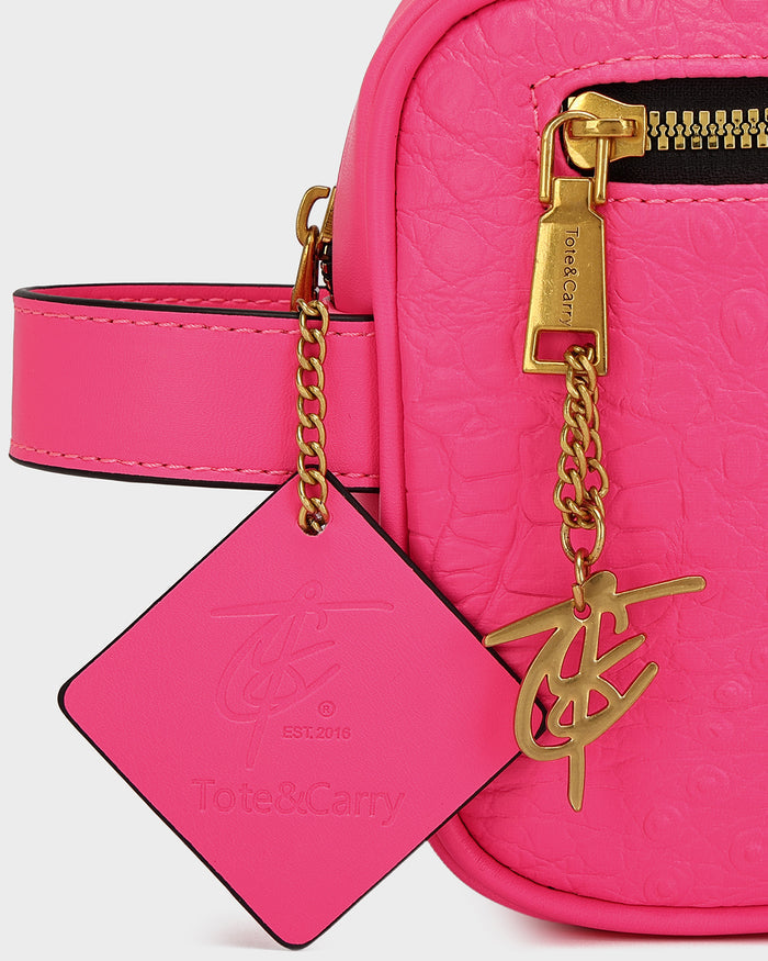 Statement Essential Toiletry Bag in Neon Pink