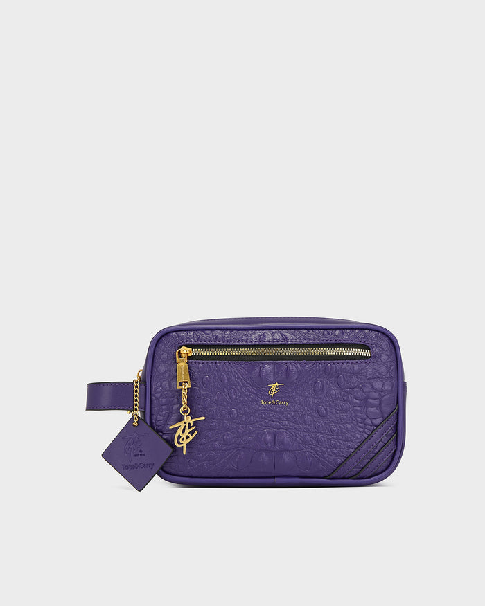 Statement Essential Toiletry Bag in Purple