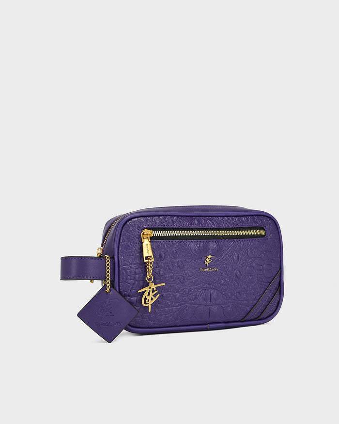 Statement Essential Toiletry Bag in Purple