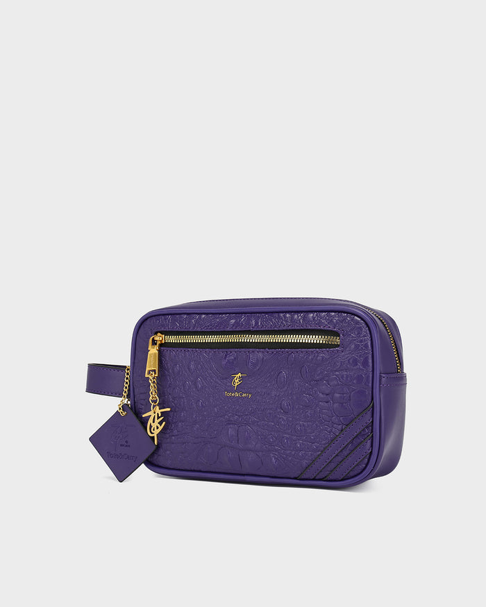 Statement Essential Toiletry Bag in Purple