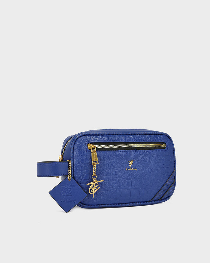 Statement Essential Toiletry Bag in Royal Blue