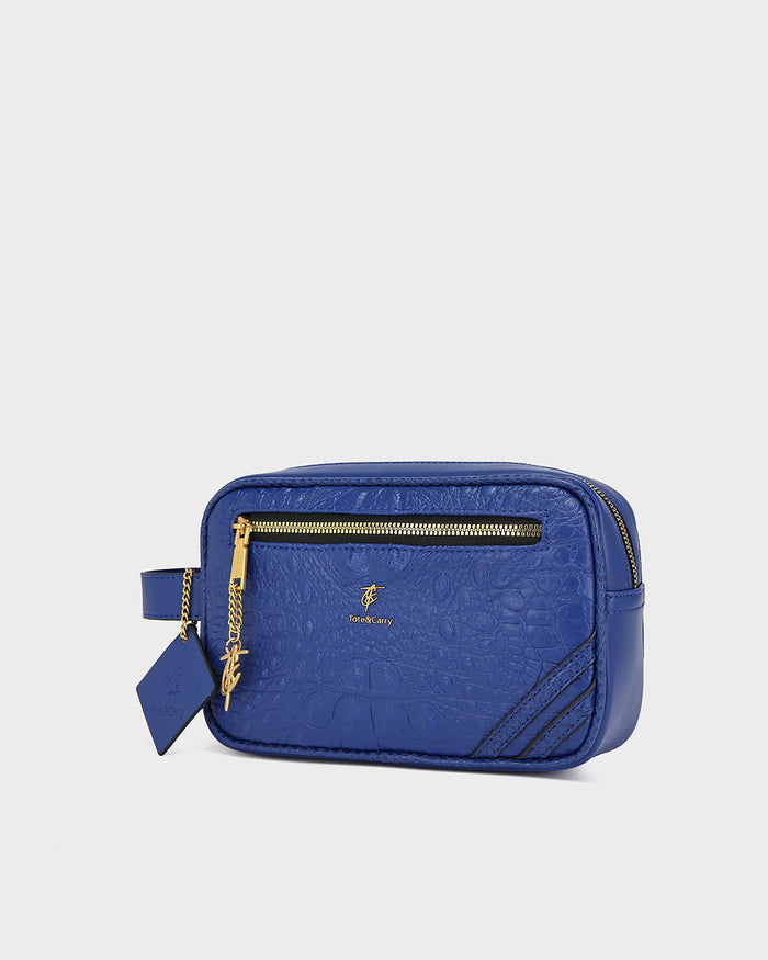 Statement Essential Toiletry Bag in Royal Blue