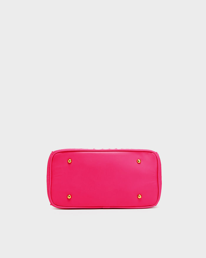 Statement Luxury Prosper Tote In Neon Pink