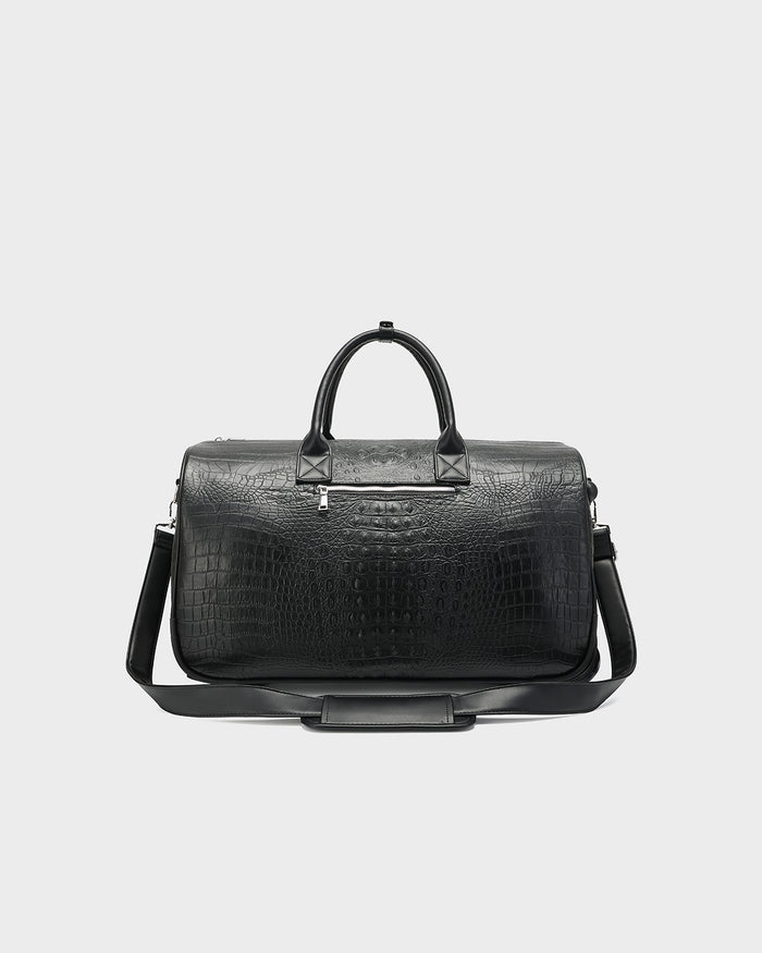 Statement Rolling Duffle Bag in Black