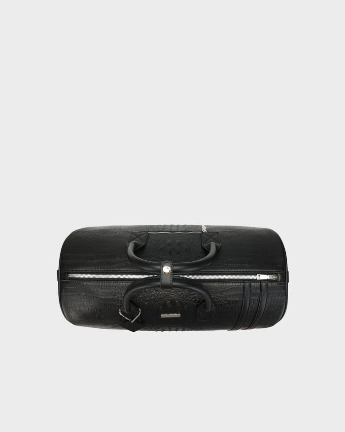 Statement Rolling Duffle Bag in Black