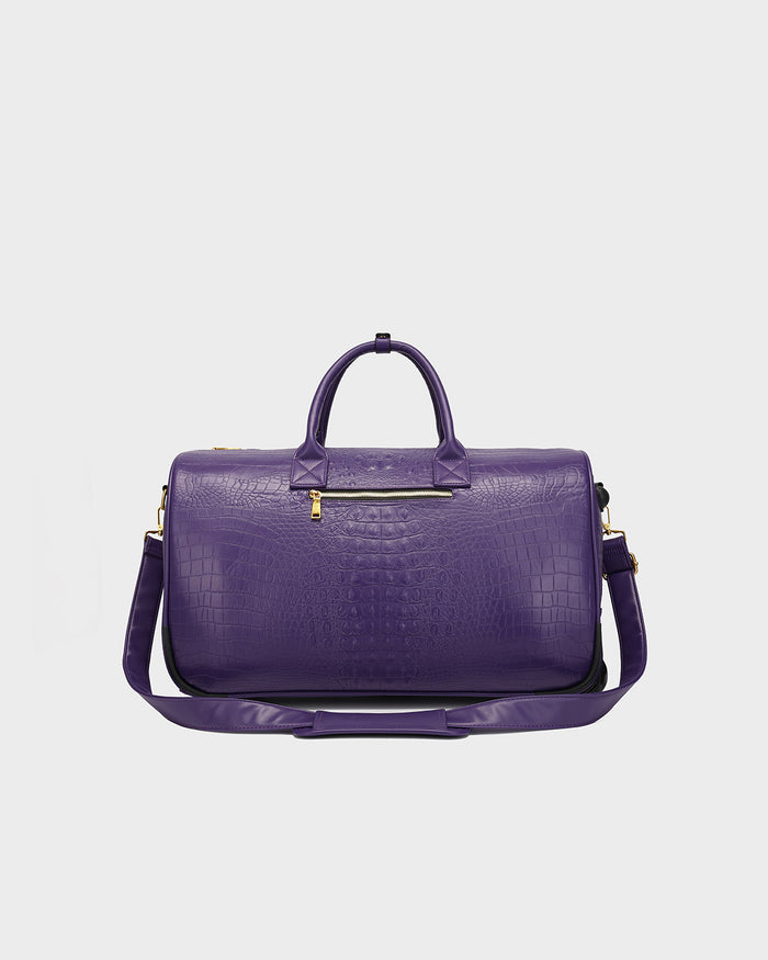 Statement Rolling Duffle Bag in Purple