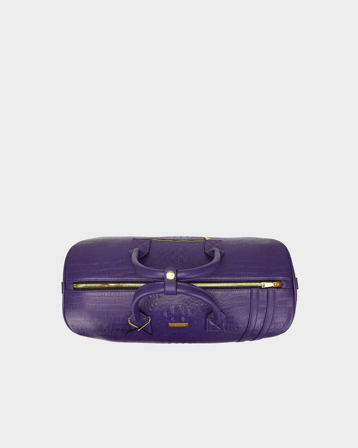 Statement Rolling Duffle Bag in Purple