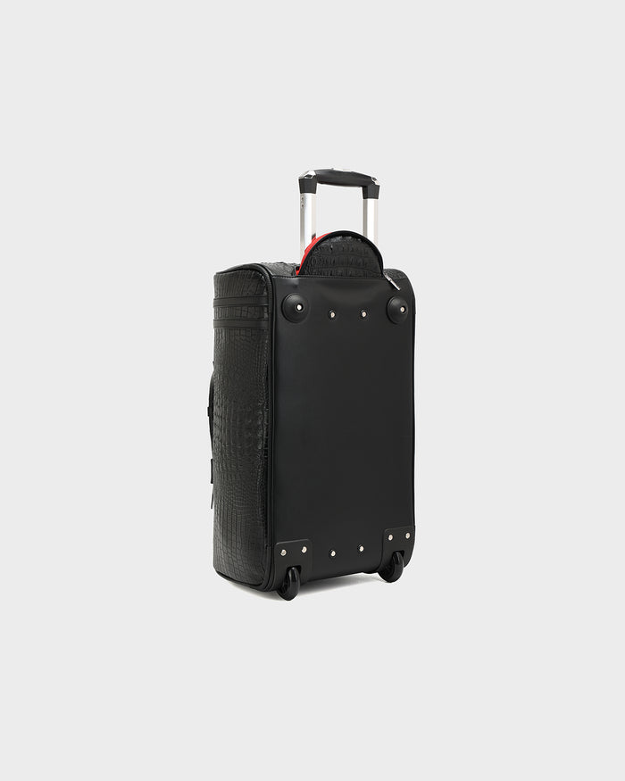 Statement Traveler Rolling Duffle Set in Black