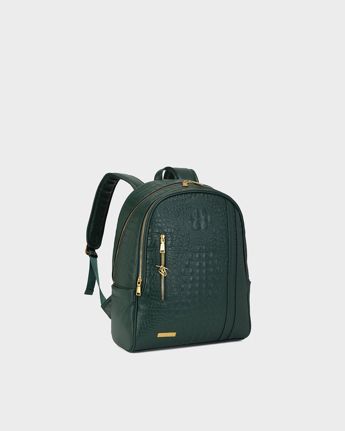 Statement Traveler Rolling Duffle Set in Emerald Green