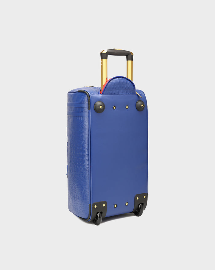 Statement Traveler Rolling Duffle Set in Royal Blue