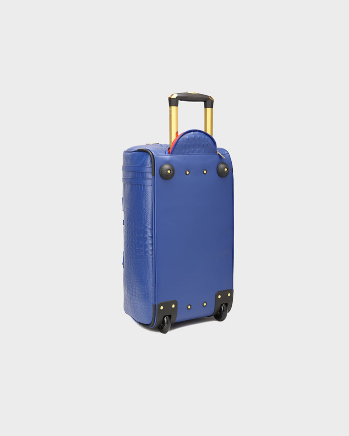 Statement Traveler Rolling Duffle Set in Royal Blue