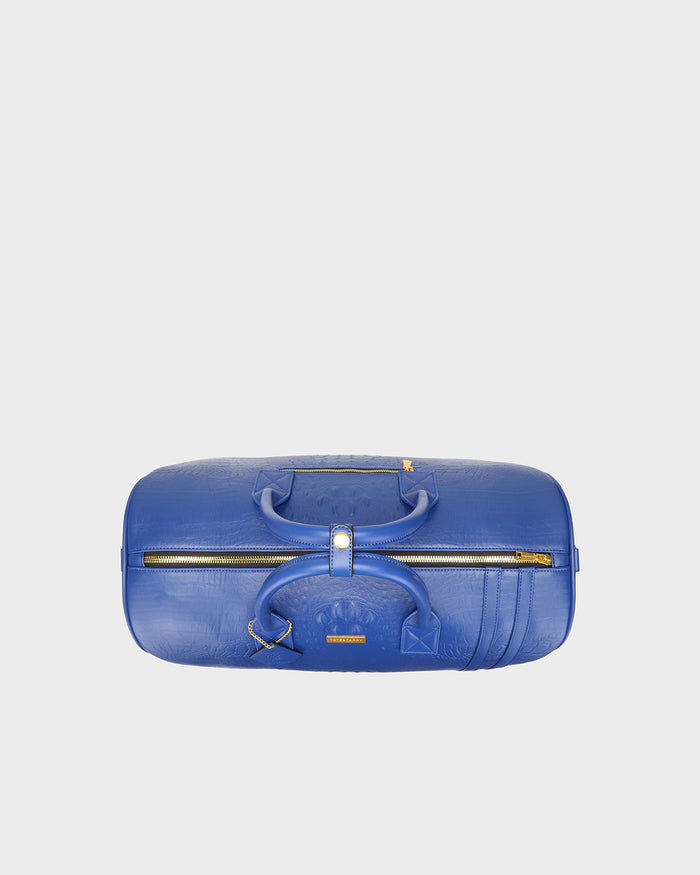 Statement Traveler Rolling Duffle Set in Royal Blue