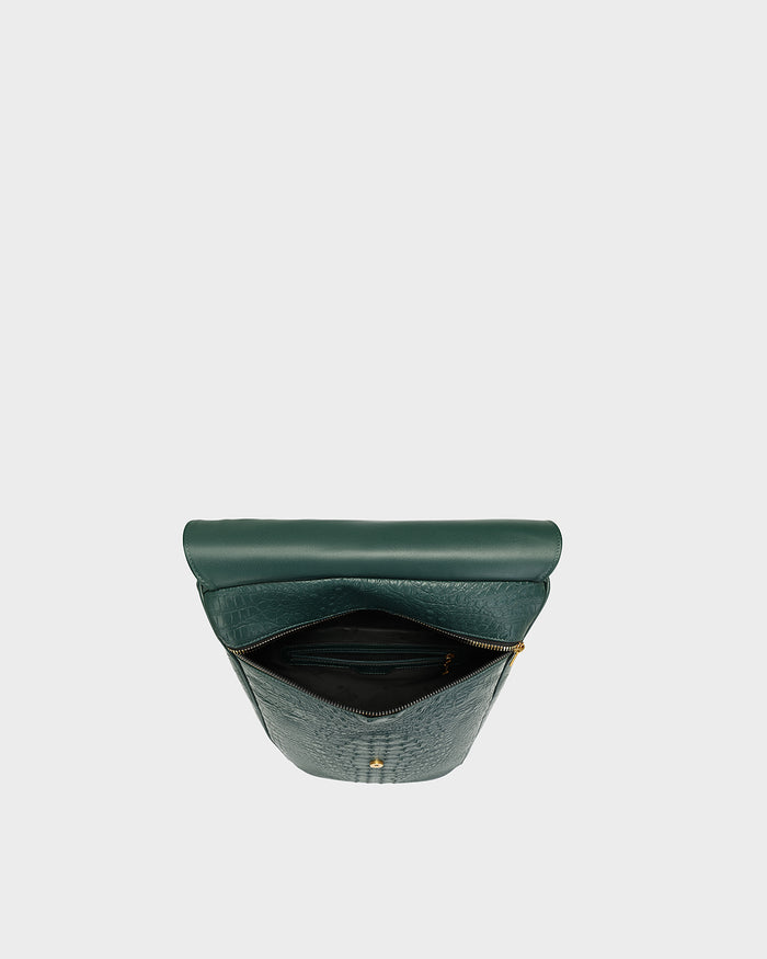 Statement Weekender Backpack in Emerald Green