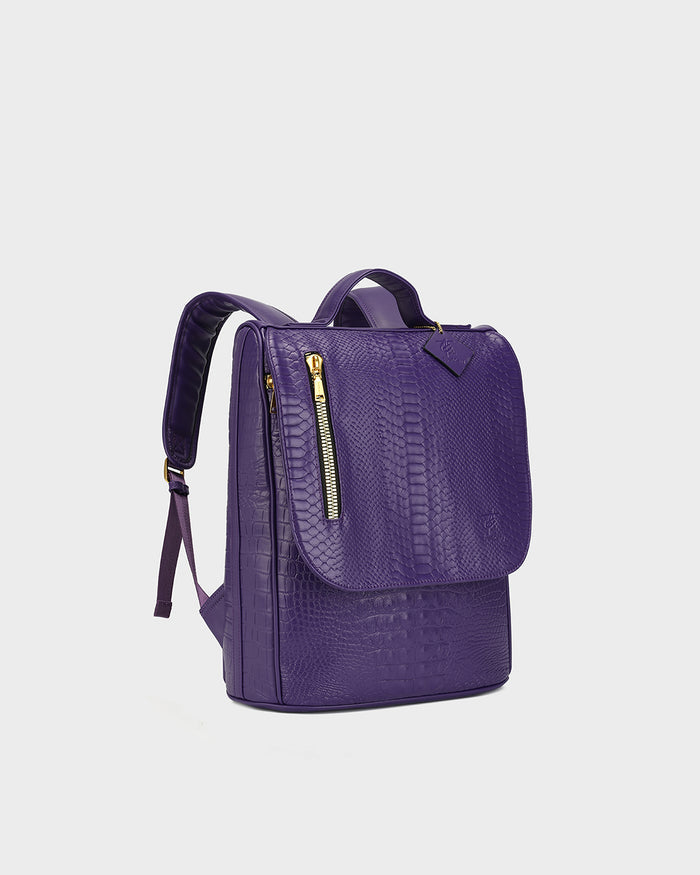 Statement Weekender Backpack in Purple