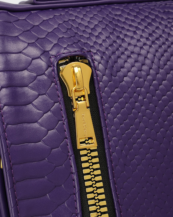 Statement Weekender Backpack in Purple