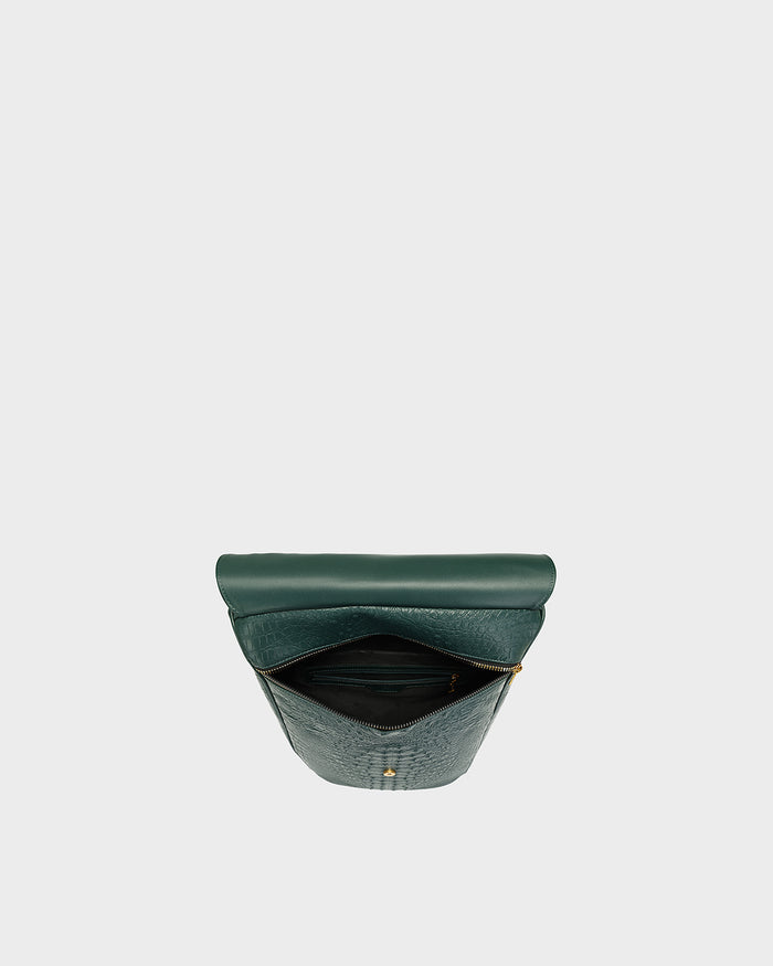 Statement Weekender Travel Set in Emerald Green