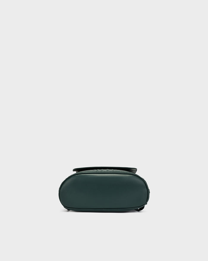 Statement Weekender Travel Set in Emerald Green