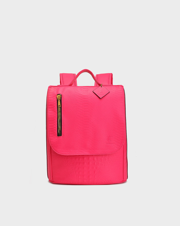 Statement Weekender Travel Set in Neon Pink