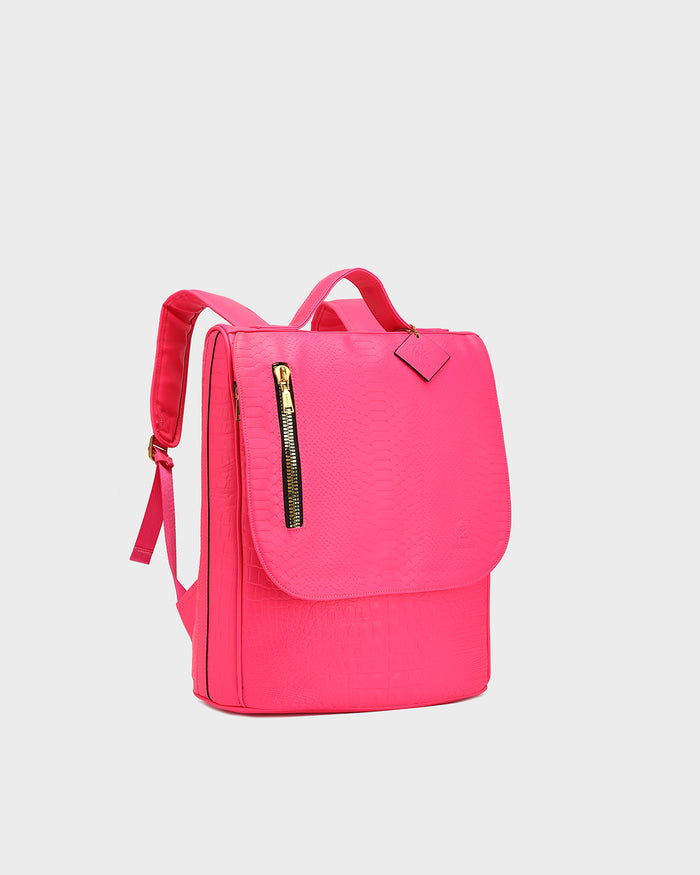 Statement Weekender Travel Set in Neon Pink