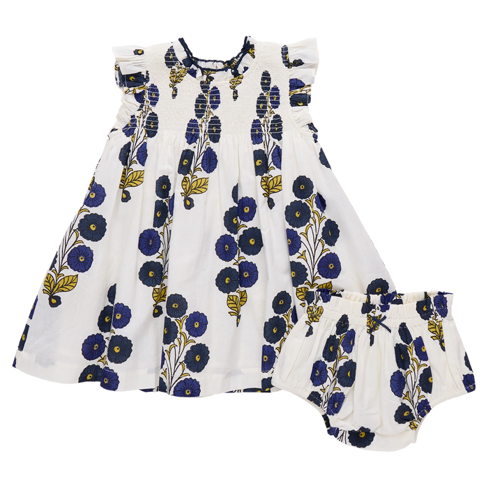 Stevie Dress Navy Buttercup Floral & Bloomer